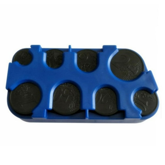 LCXmlly Compact Coin Holder Coin Box Grids Design Compact Convenient Coin Organizer for Storage Viewing Exchange Coin