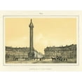thumbnail image 2 of Anonymous 32x25 White Modern Wood Framed Museum Art Print Titled - Place Vendome, 2 of 4