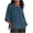 Navy, variant on Women's Cotton Linen Batwing Sleeve Blouse Round Neck Pleated Casual Top 2026 Lightweight Summer Top for Daily and Home Wear