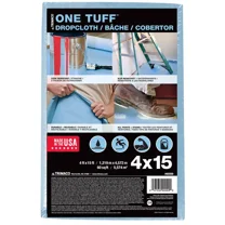 4' x 15' Trimaco 90099 One Tuff Professional Grade Dropcloth