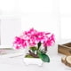 thumbnail image 4 of Planta artificial en maceta | Simulación Ramo de flores con jarrón - Decoración floral de mesa de salón interior | 20x21x15 cm, Material plástico | 1 ud, Rosa/Amarillo, 4 of 6