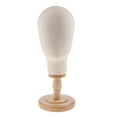 thumbnail image 2 of PatungKu 22" Wig Head Canvas Block Head Mannequin Wig Display Styling Head, 2 of 9