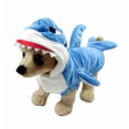 thumbnail image 1 of Sudadera con capucha de forro polar de tiburón Mogoko para mascotas, cálida, L, 31 cm, 1 of 7