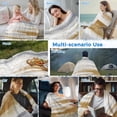 thumbnail image 5 of Brown Gray White Cooling Blanket,Lightweight Breathable Summer Throw Blanket with Double Sided Cold Effect,Vintage Rustic Abstract Mottled Art Picnic Blankets Bed Sheet for Hot Sleepers 50"x60", 5 of 8