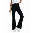 thumbnail image 2 of Leggings de Yoga de Mezclilla Ajustados con Bolsillos y Cintura Alta para Mujer Negro M, 2 of 7