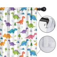 thumbnail image 4 of Colorful Dinosaur and Nature Pattern Insulated Teens Curtains Set Of 2, Bedroom Essentials, Toddler Room Decor 42"x84", 4 of 5