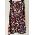 thumbnail image 2 of NY Collection Women's Printed Diagonal Tiered Skirt Red/Multi Size 1X, 2 of 2