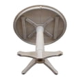 thumbnail image 5 of Round Top 36" x 36" Solid Wood Pedestal Dining Table in Washed Gray Taupe, 5 of 6