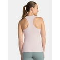thumbnail image 3 of Avia Women's Cotton Ribbed Tank Top with Shelf Bra, Sizes XS-XXXL, 3 of 5