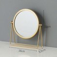 thumbnail image 2 of Standing Magnifying Mirror, Gold, 2 of 5