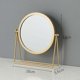 thumbnail image 2 of Standing Magnifying Mirror, Gold, 2 of 5