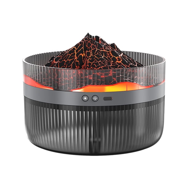 Máquina de Aromaterapia Ganfancp 2L Volcán Humidificador Gran Capacidad Gran Niebla Volumen Difusor