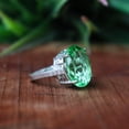 thumbnail image 4 of Natural Peridot Ring, Prong Setting Ring, 925 Sterling Silver Ring, Boho Jewelry, Signet Ring, Statement Ring, Dainty Ring, Cocktail Ring**, 4 of 6