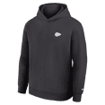 thumbnail image 5 of Men's Fanatics Charcoal Kansas City Chiefs Clutch Tri-Blend Hoodie, 5 of 7