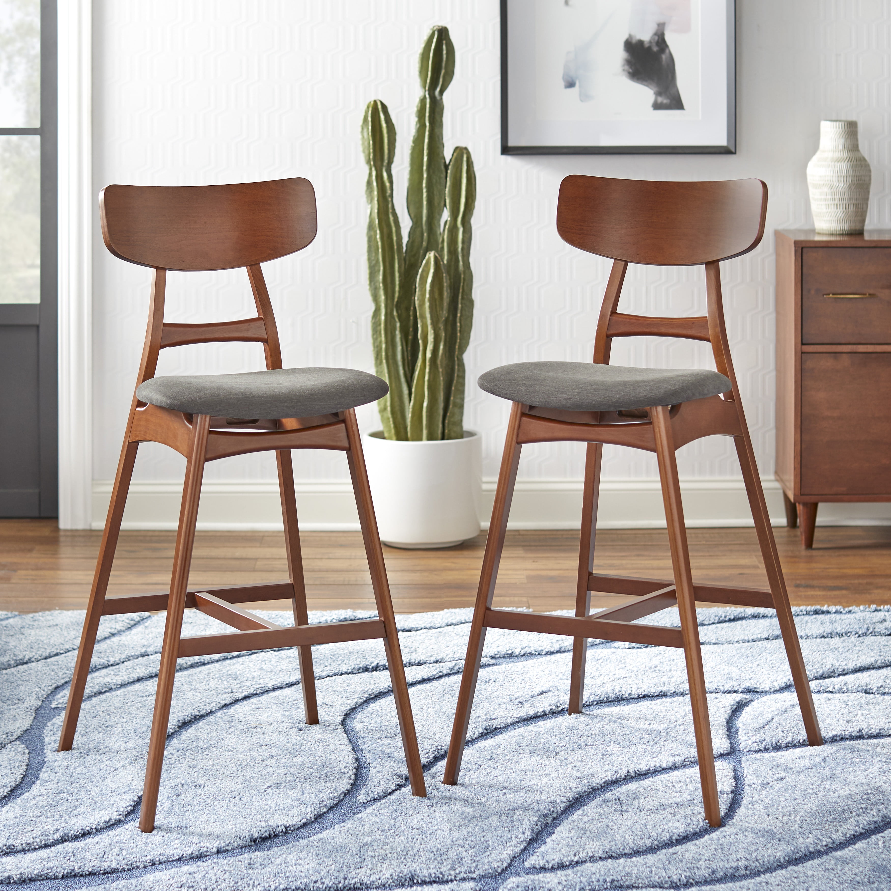 TMS Ron 30" Bar Stools, Set of 2