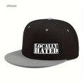 thumbnail image 7 of Locally Hated Embroidered Patchwork Trucker Cap Adjustable Unisex Snapback, Attitude Essential, 7 of 7