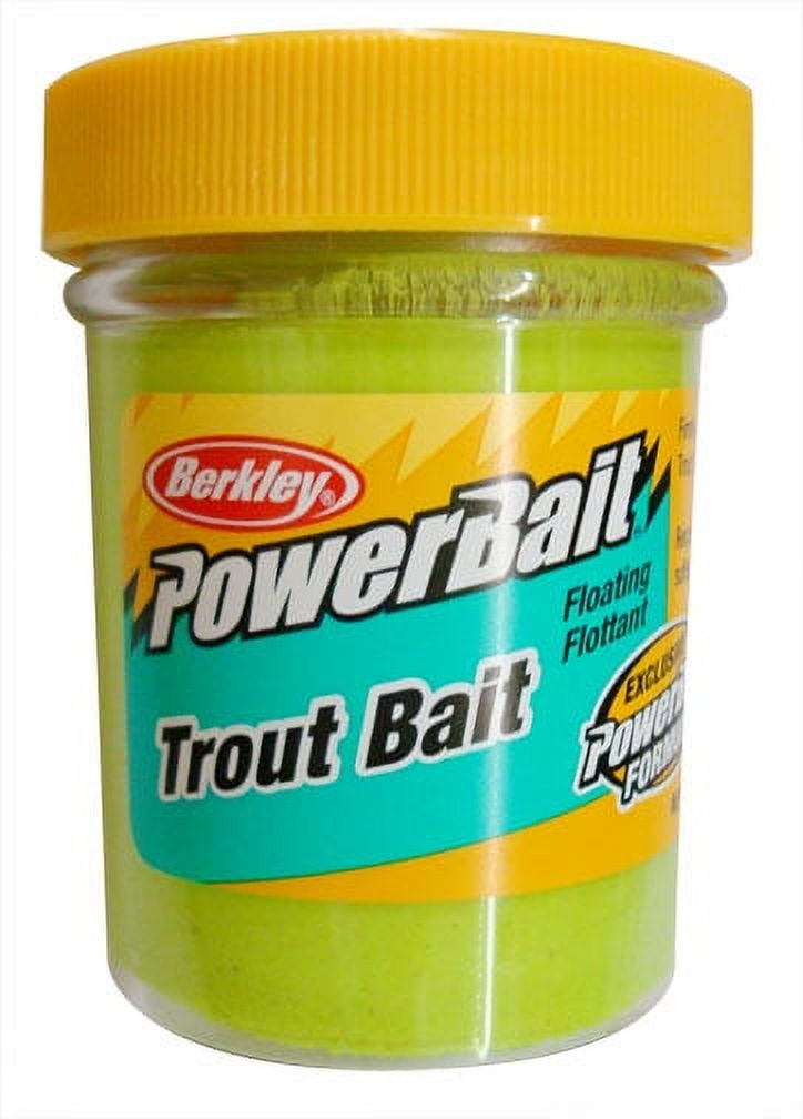 (4 pack) Berkley PowerBait Trout Bait, Chartreuse