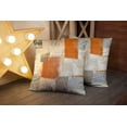 thumbnail image 4 of Beige Orange Throw Pillow Covers Modern Home Art Decor,18 X 18 Inches Set of 2 Pillow Cases Decorative,Abstract Oil Painting Pillowcases for Bedroom,Living Room,Cushion Couch Sofa, 4 of 6