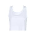 thumbnail image 2 of ITFABS Ladies Casual Short Tops Loose Pure Color U-Neck Wide Camisole Vest, 2 of 9