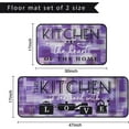 thumbnail image 2 of Purple Modern Abstract Kitchen Mats for Floor, Cute Lavender Kitchen Rugs Set of 2 Carpet Area Rug, Vintage Farmhouse Modern Purple Kitchen Decor and Accessories Stuff, 17x30 and 17x47 Inch, 2 of 6