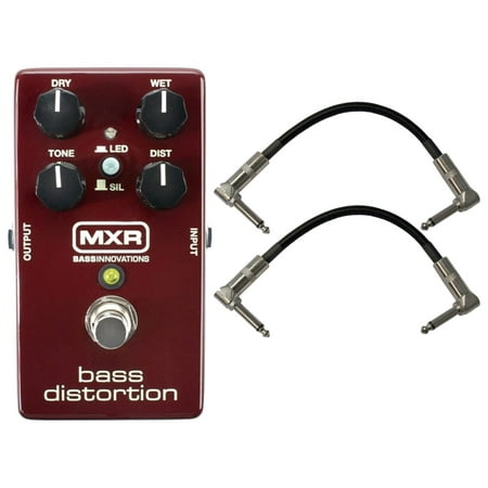 MXR M85 Bass Distortion Analog Guitar Effect Pedal with 2 Patch (Best Mxr Distortion Pedal)