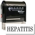thumbnail image 1 of Large Self-Inking Hepatitis Stamp with Burgundy Ink, 1 of 4