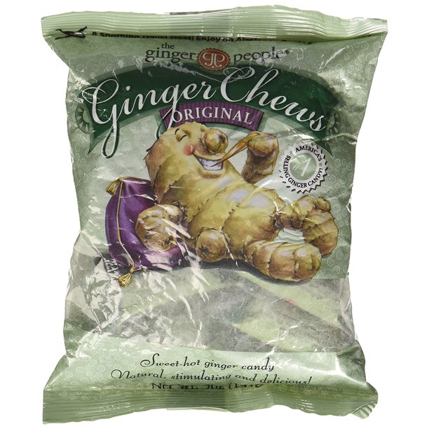 Ginger Chews Original Chewy Ginger Candy 5 oz (141g) Bag