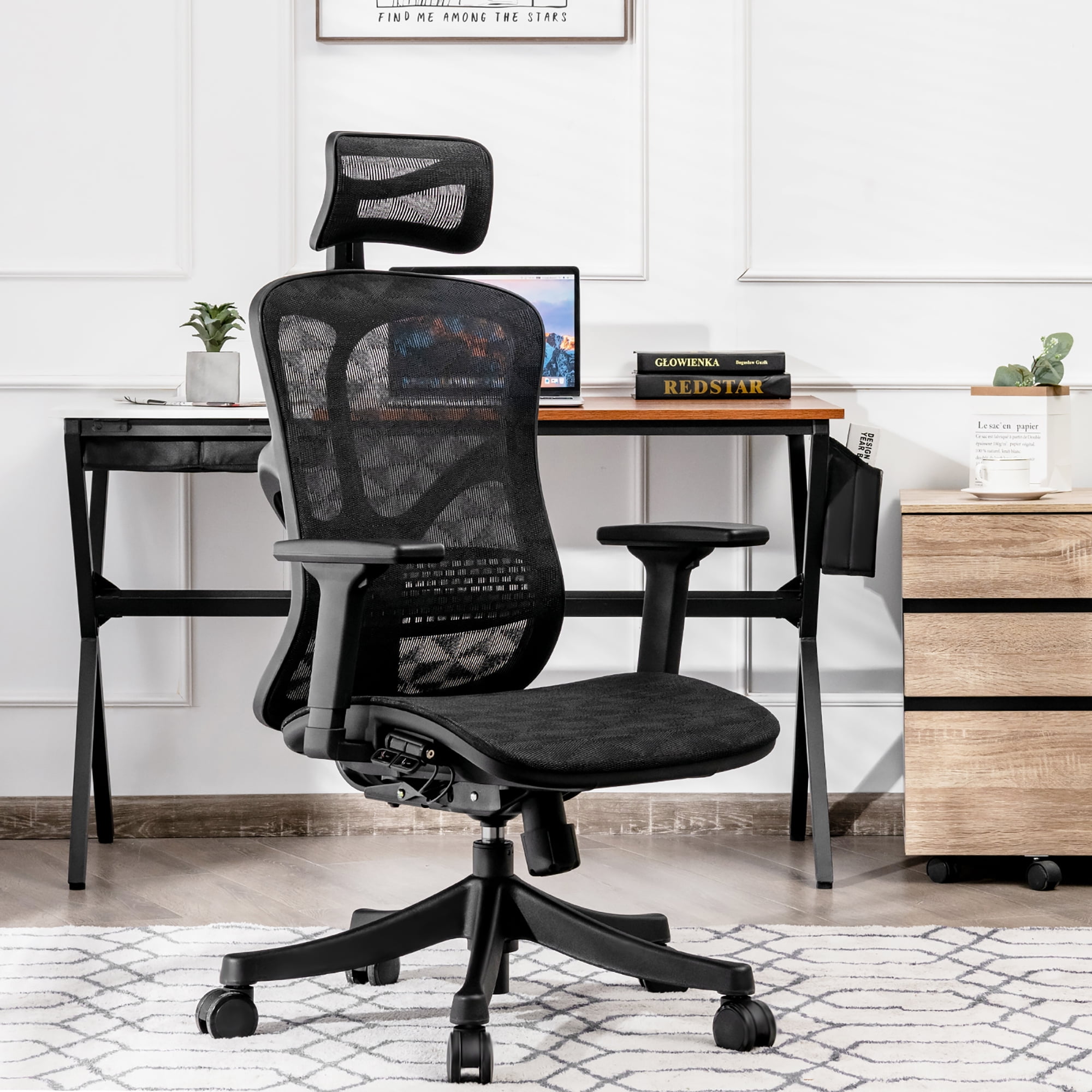 Argomax black high back desk new arrivals