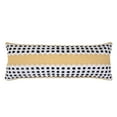 thumbnail image 4 of LR Home Ox Bay Hand-Woven Yellow/Black Stripe All-Natural Cotton Pillow Cover, 4 of 9
