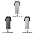 thumbnail image 4 of tredstone Chemise de Nuit Homme Coton Raglan Vêtements de Nuit Léger Robe de Pyjama Respirante Col Rond Chemise de Nuit Gris Foncé/gris Clair TTTG, 4 of 9