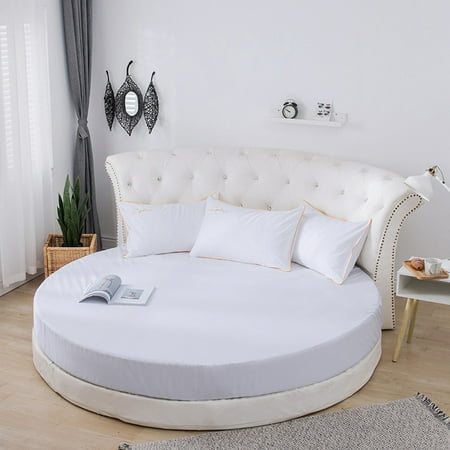 Round Bed Mattress Cover Cotton, King Size Round Bed Dimensions
