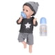 thumbnail image 3 of 12-inch reborn baby dolls flexible limbs soft silicone lifelike doll toy with milk bottle boy, 3 of 5