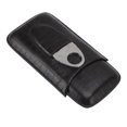 thumbnail image 4 of Estuche De Cuero Para Cigarros, Estuche Para Humidificador De Cigarros Negro De Tacto Suave Con Costuras Ajustadas Para Reuniones De Negocios, 4 of 7