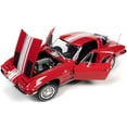 thumbnail image 2 of 1963 Chevrolet Corvette Stingray Z06 Riverside Red With White Stripes American Muscle 30th Anniversary 1/18 Diecast Model Car By Autoworld Amm1263, 2 of 6