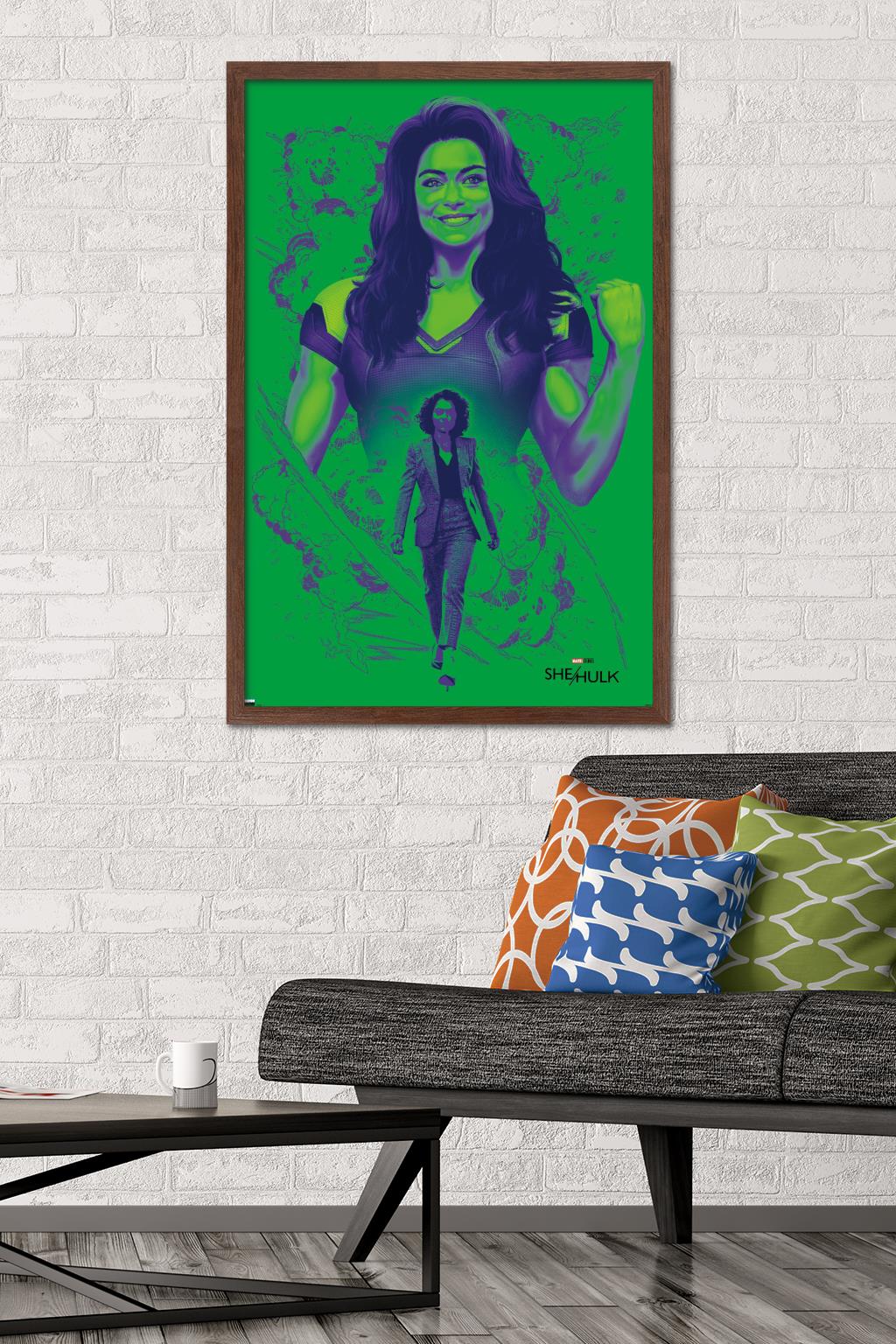 Marvel She-Hulk - Pose Wall Poster, 22.375" x 34" Framed