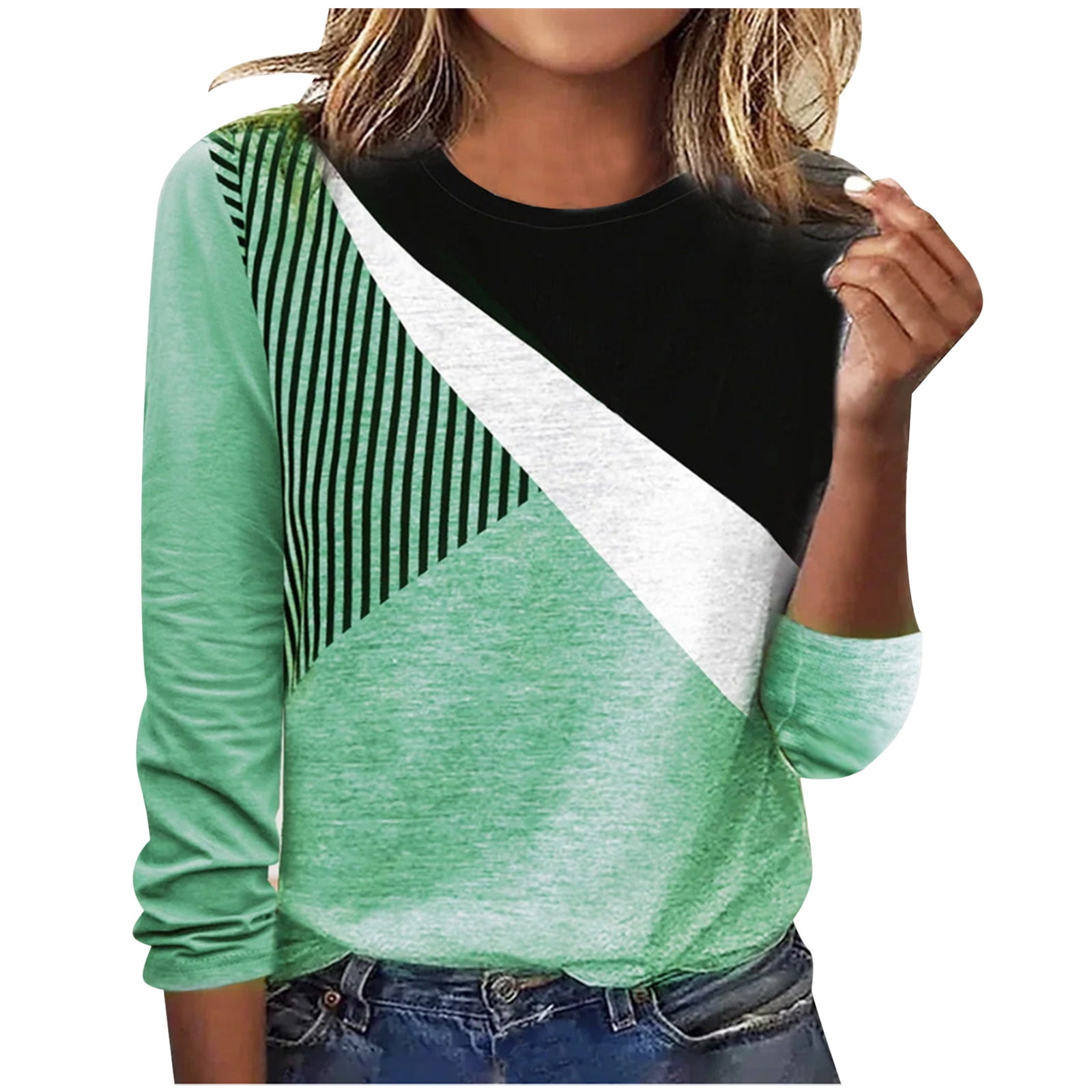 Women Color Blocking Shirts,Womens Color Block Shirts On