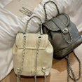 thumbnail image 2 of IELGY niche design chain backpack, versatile bucket bag, high-end going out backpack, 2 of 2