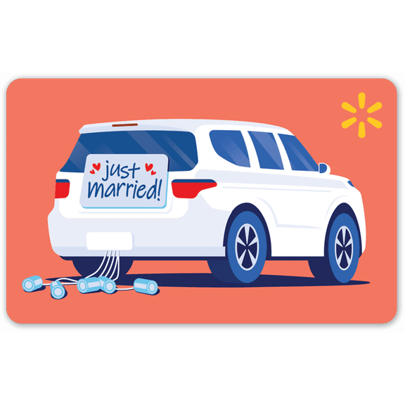 Just Married Walmart Gift Card