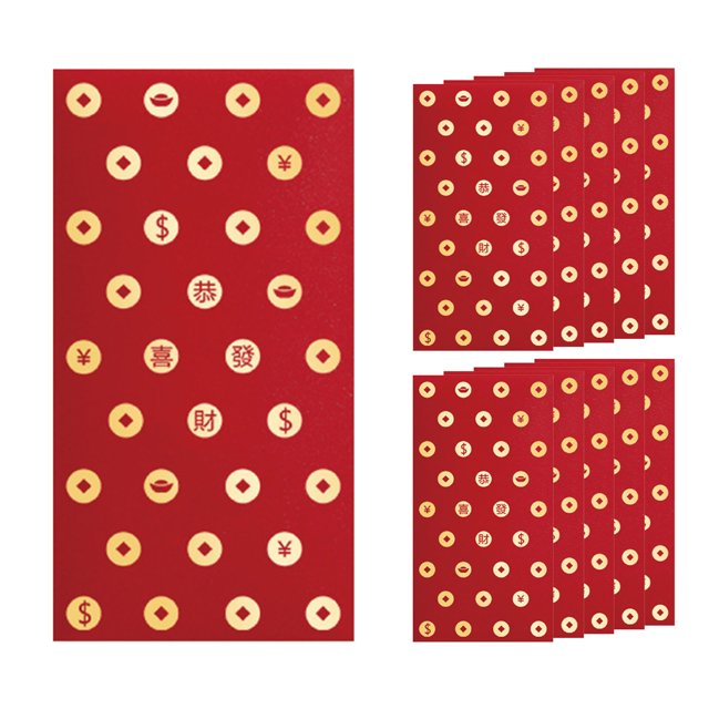 Decoración del hogar, decoración de habitaciones, decoración de paredes. Sobres rojos del Año Chino 2025. Sobre de dinero con forma de serpiente roja. Regalos Hong Bao para el Festival de Primavera, b