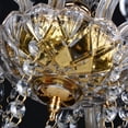 thumbnail image 3 of Candil de Techo Cristal Cortado D'Gala Iluminación DG9018 Dorado de 6 Luces, 3 of 6