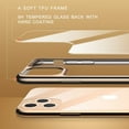 thumbnail image 3 of i-Blason [Prism Series] Designed for Apple iPhone 11 Pro Max 2019 6.5 inch Case, 9H Tempered Glass Back Cover with Frame Scratch-Resistant, Slim Protective Case (Gold), 3 of 9