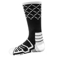 thumbnail image 1 of Brybelly SSOC-012L Basketball Compression Socks, Black & White - Large, 1 of 1