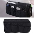thumbnail image 4 of Sofa Armrest Organizers, Couch Storage Bag Fine Workmanship Simple Comfortable  for Mobile Phone Coffee,Black,Grey, 4 of 8