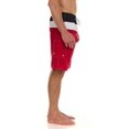 thumbnail image 3 of Mens Swim Trunks with Compression Lining - Quick Dry Microfiber Swim Shorts Bathing Suit - Mens Board Shorts Swimwear-5114-Blk-Rd-Lg, 3 of 5