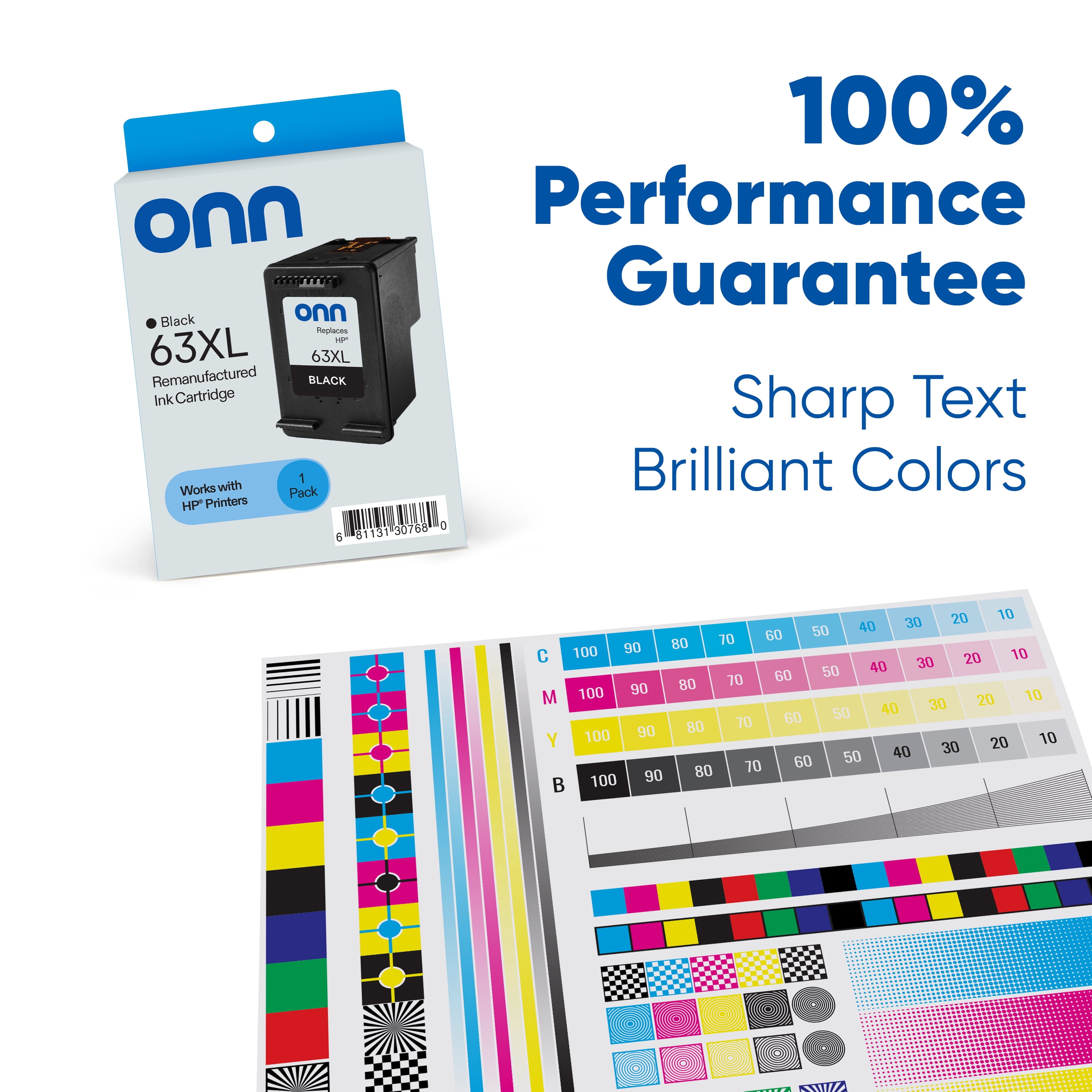 onn HP 63XL Black Printer Ink Cartridge (Remanufactured)