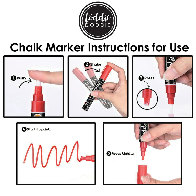 Loddie Doddie 10ct Liquid Chalk Markers Earth Tones