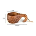 thumbnail image 3 of Handcrafted Acacia Wood Camping Cup 240ml, Portable Reusable Drinking Mug for Coffee Tea & Outdoor Adventures, 3 of 4
