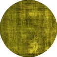 thumbnail image 1 of Ahgly Company Indoor Round Oriental Yellow Industrial Area Rugs, 5' Round, 1 of 4