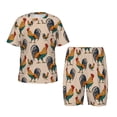 thumbnail image 1 of Fotbe Rooster Pijama Estampada de 2 Piezas para Niños – Ropa de Dormir de Manga Corta Cómoda para Niños y Niñas, Camiseta y Shorts de Algodón-3X-Large, 1 of 6