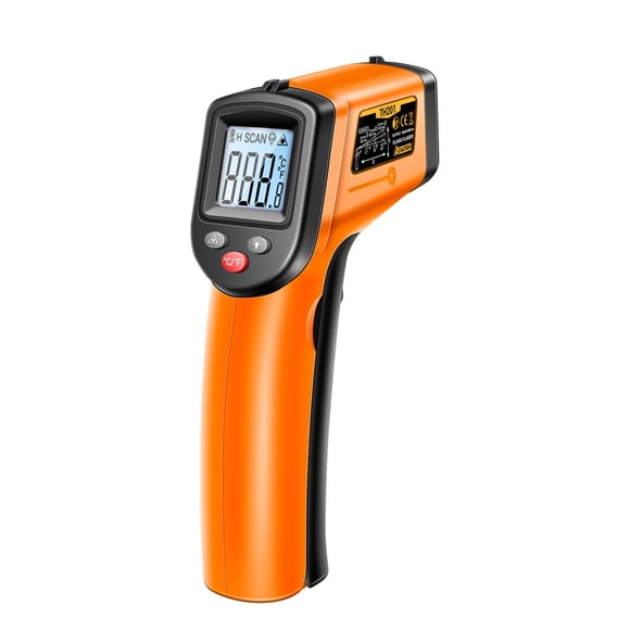 Industrial thermometer,Th201 -50c.400c /-58f752f /-58 752 Handheld Infrared Thermometer /-58℉~752℉ Non- Th201-50 Thermometer Handheld Not Human Thermometer Thermometer Ir Thermometer 400 /-58